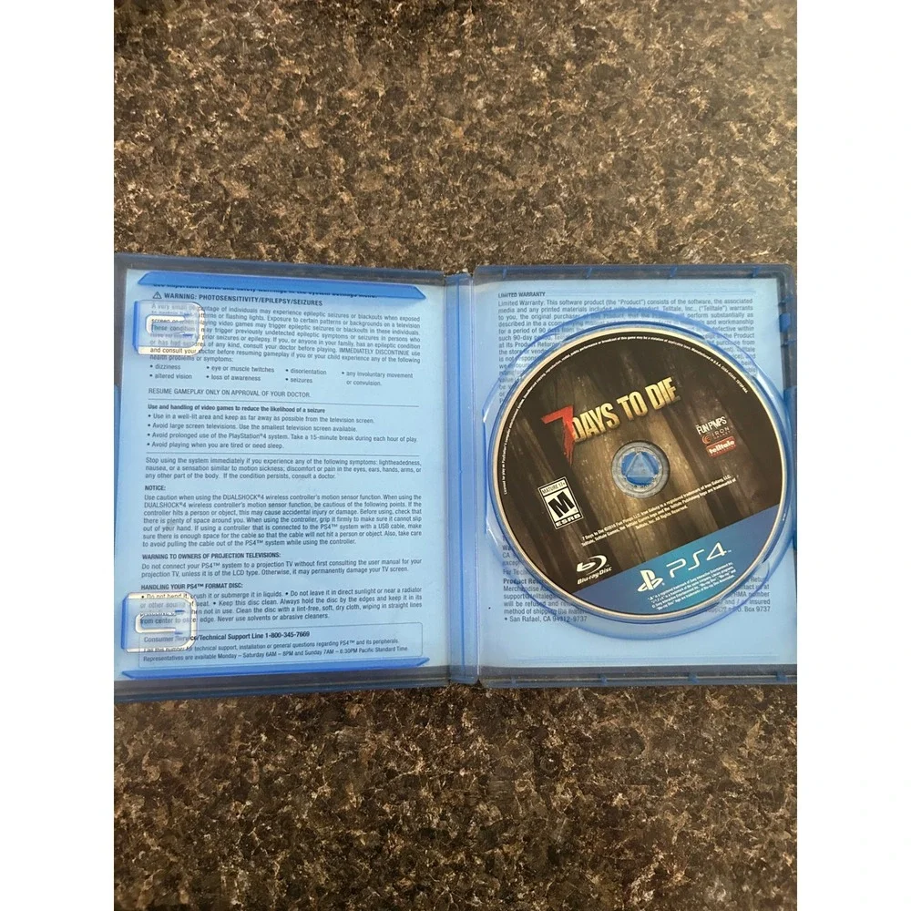 7 Days to Die Sony PlayStation 4 PS4 Video Game Telltale Games Survival Horror